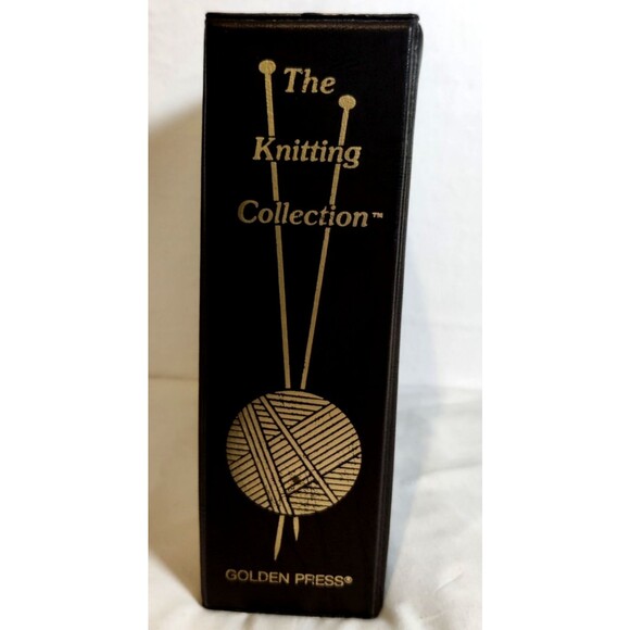 Vintage 1982 "The Knitting Collection" Binder 3" Patterns By Golden Press - Picture 2 of 16